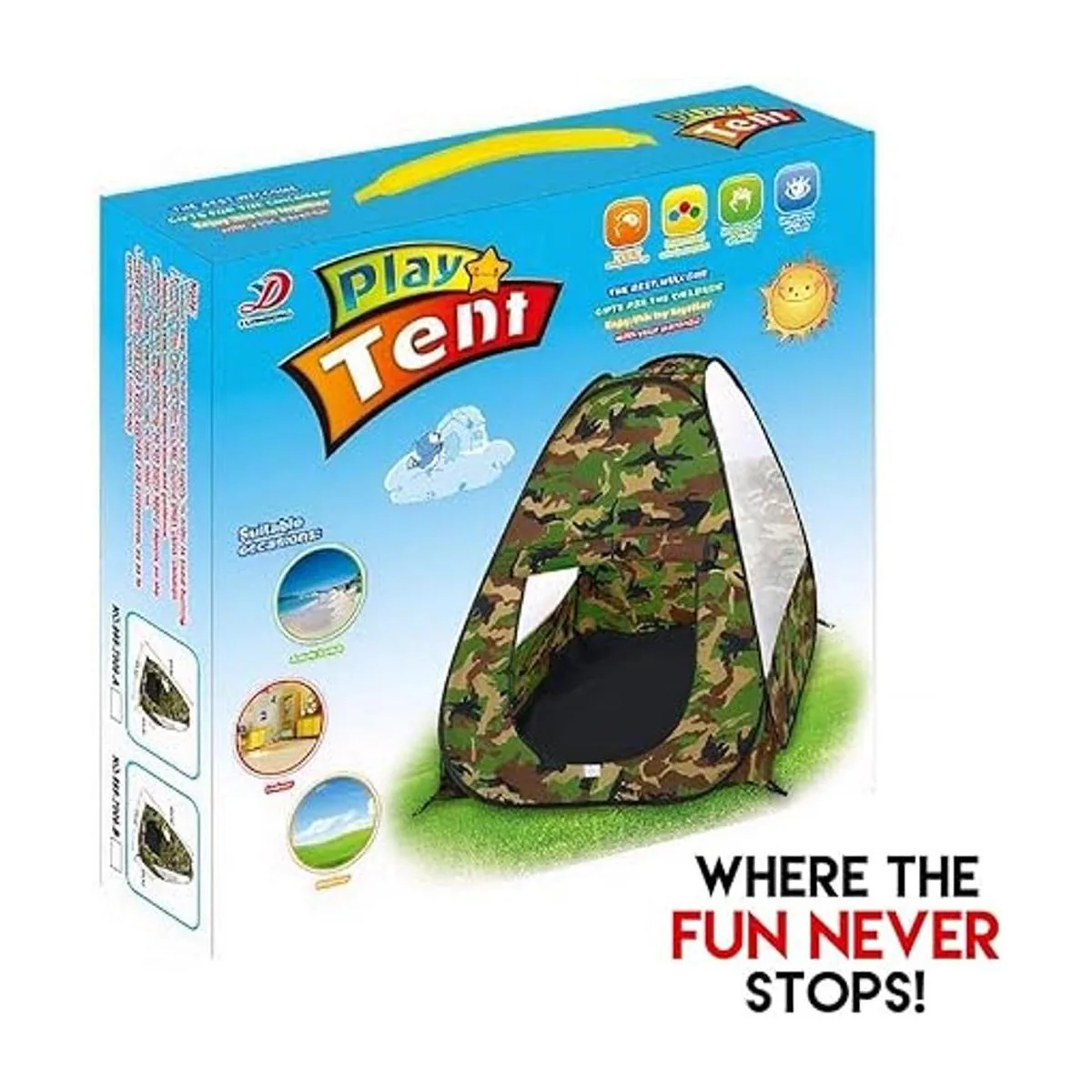 Tienda de campaña militar de camuflaje Casa de juegos_6