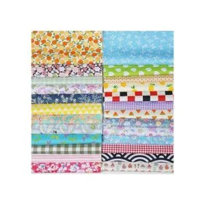 Misscrafts 25 piezas de tela de algodón de 11.8 x 11.8_5