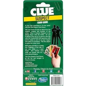 Clue Suspect Juego de cartas All The Fun of Clue en_3