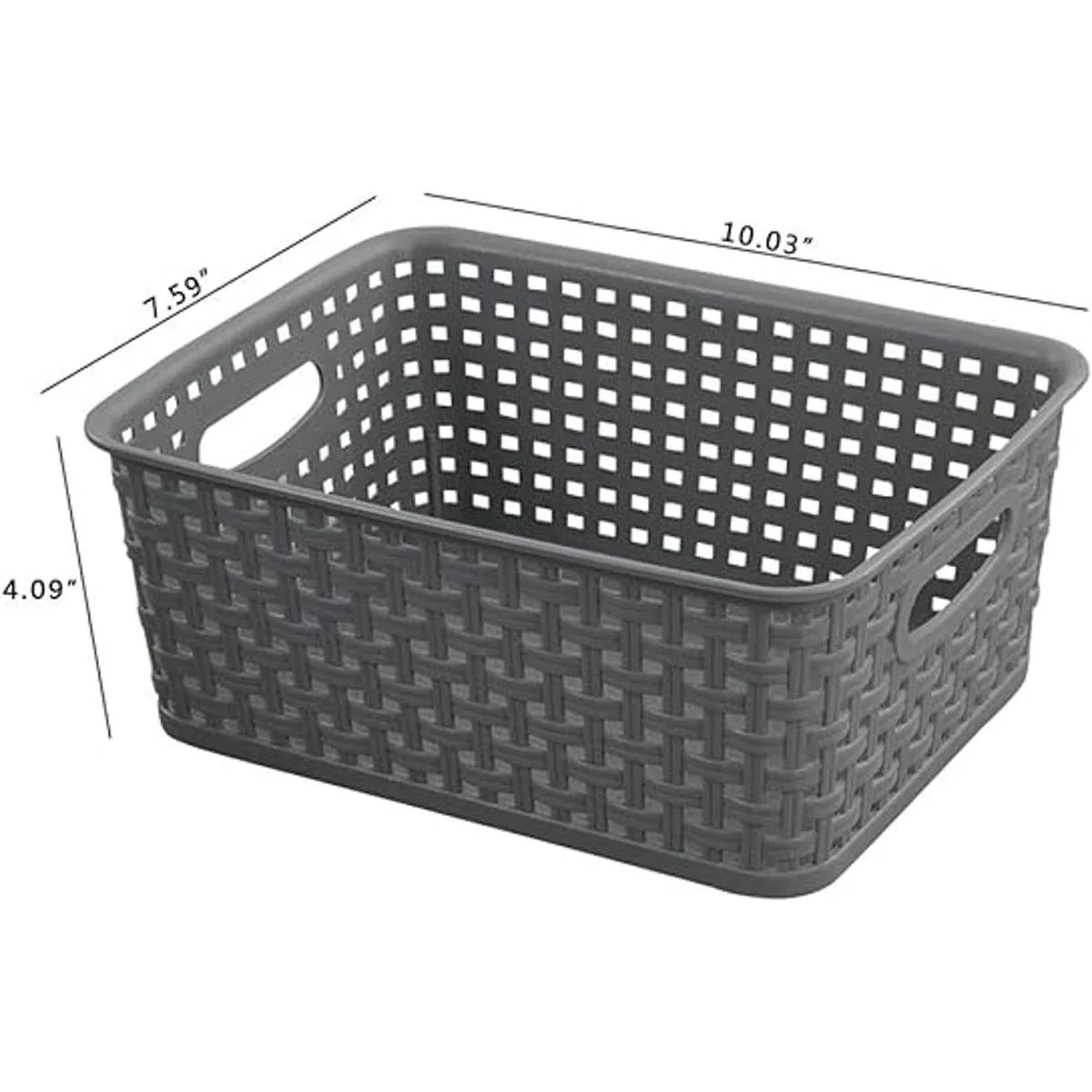 Teyyvn Cesta de almacenamiento de plástico 10.03 x 7.59 x_3