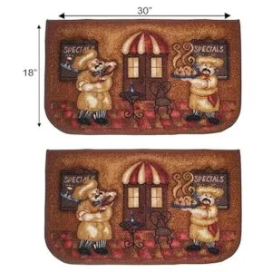 Tapete de cocina base de látex antiderrapante Juego de 3_5