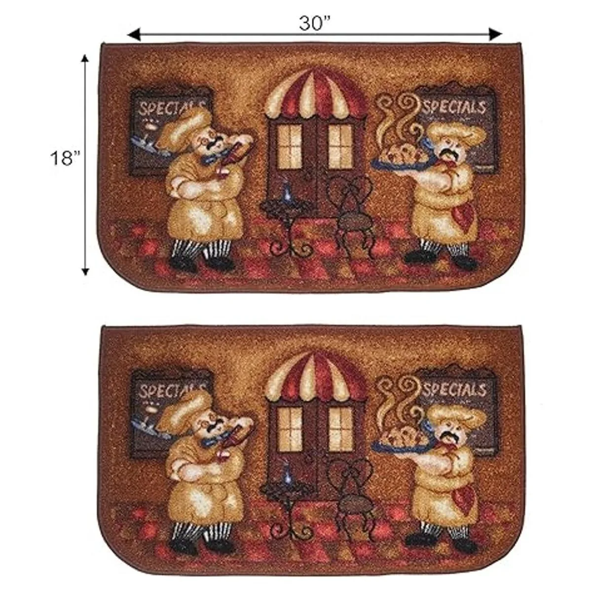 Tapete de cocina base de látex antiderrapante Juego de 3_5