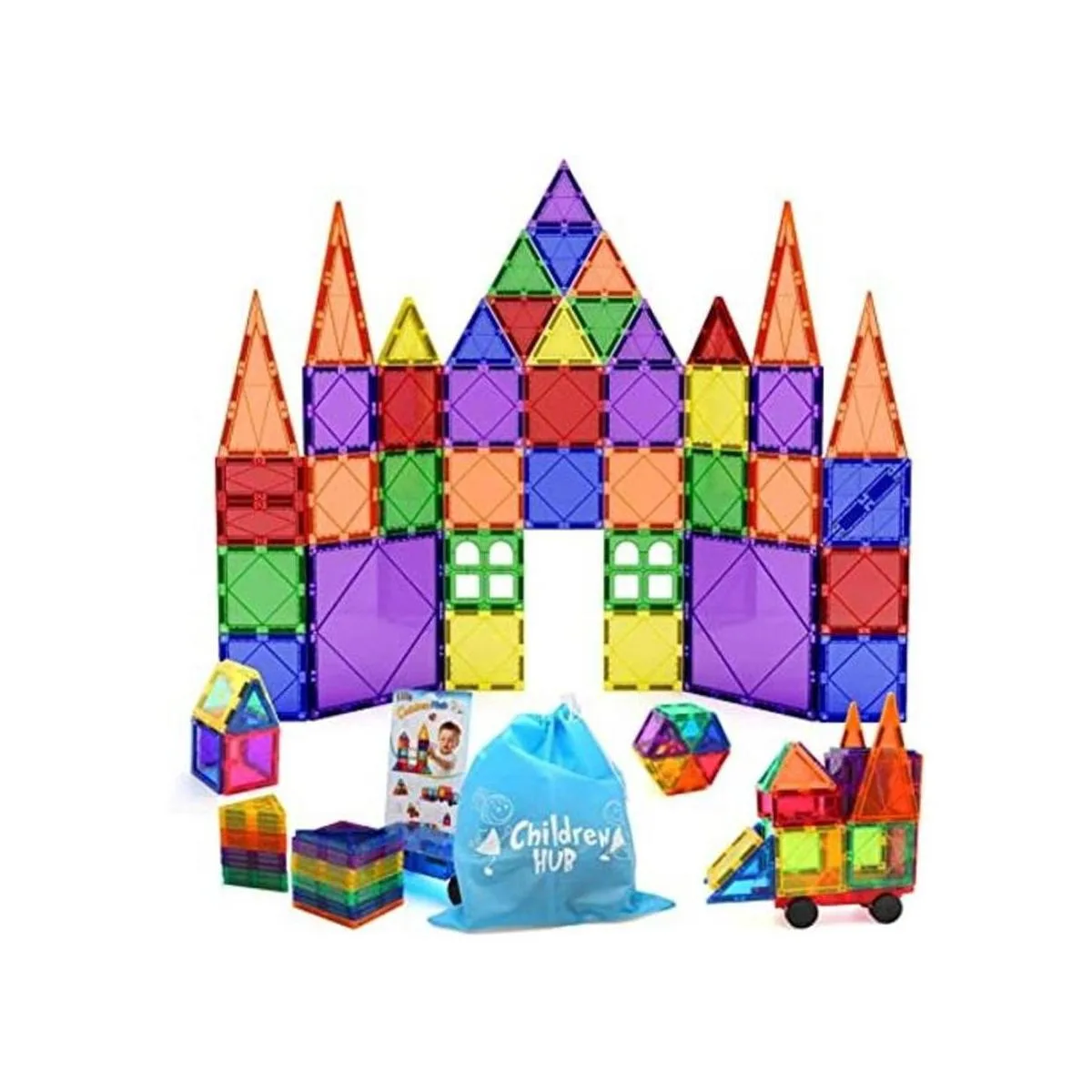 Children Hub Juego de 46 azulejos magnéticos Bloques de_1