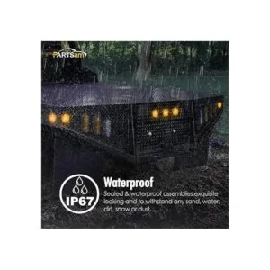 Partsam 2 remolques de luz LED ámbar de 2 pulgadas_2