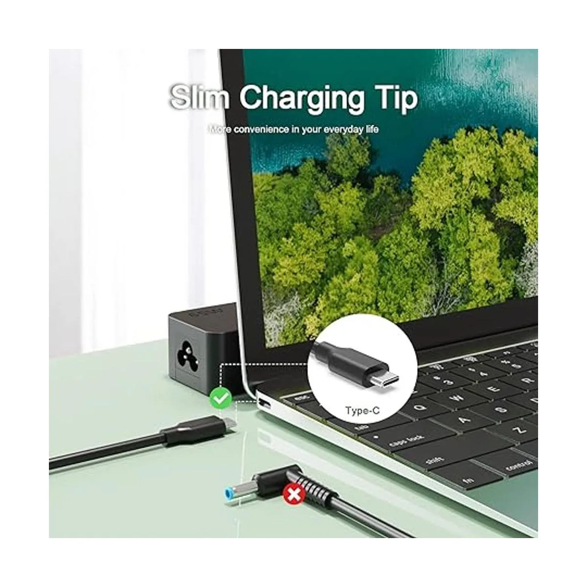 Cargador rápido USB C de 65 W y 45 W apto para HP Spectre_2