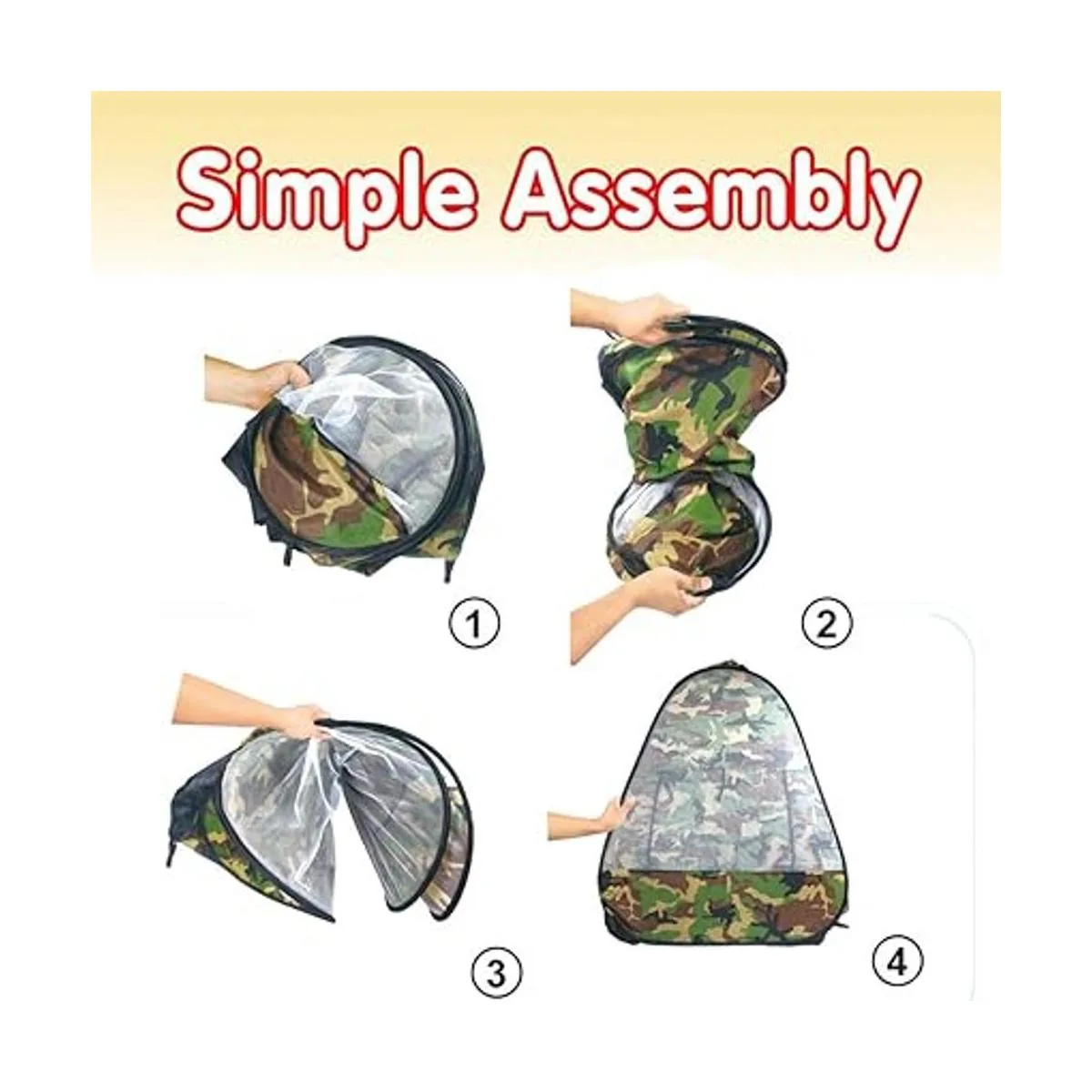 Tienda de campaña militar de camuflaje Casa de juegos_4