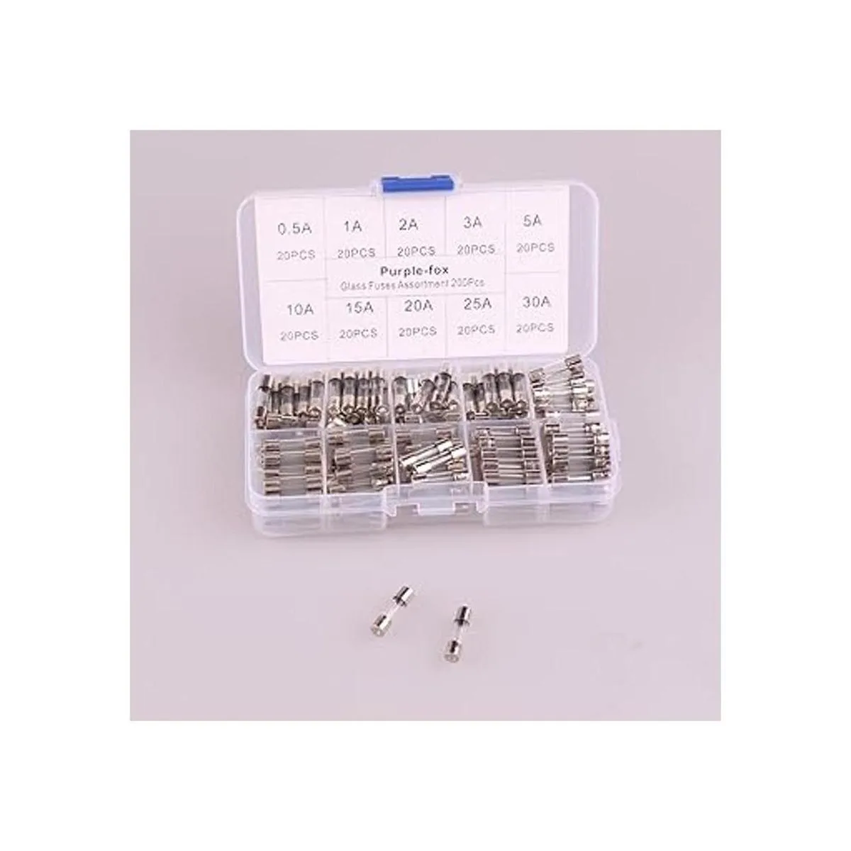 Fusibles de tubo de vidrio 200 piezas de purazorro rápido_3