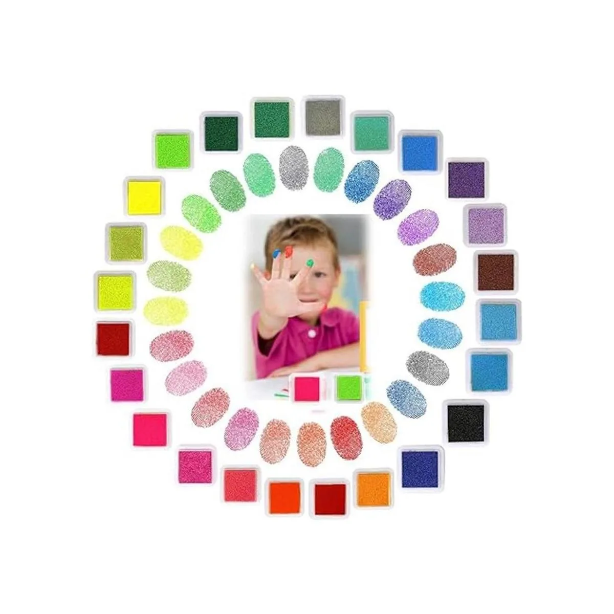 Alled Juego de 24 almohadillas de tinta para dedos_2