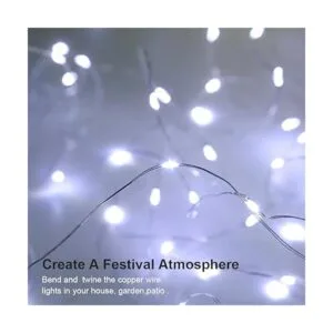 Conjunto de 4 luces de guirnalda Gdealer funciona con_5