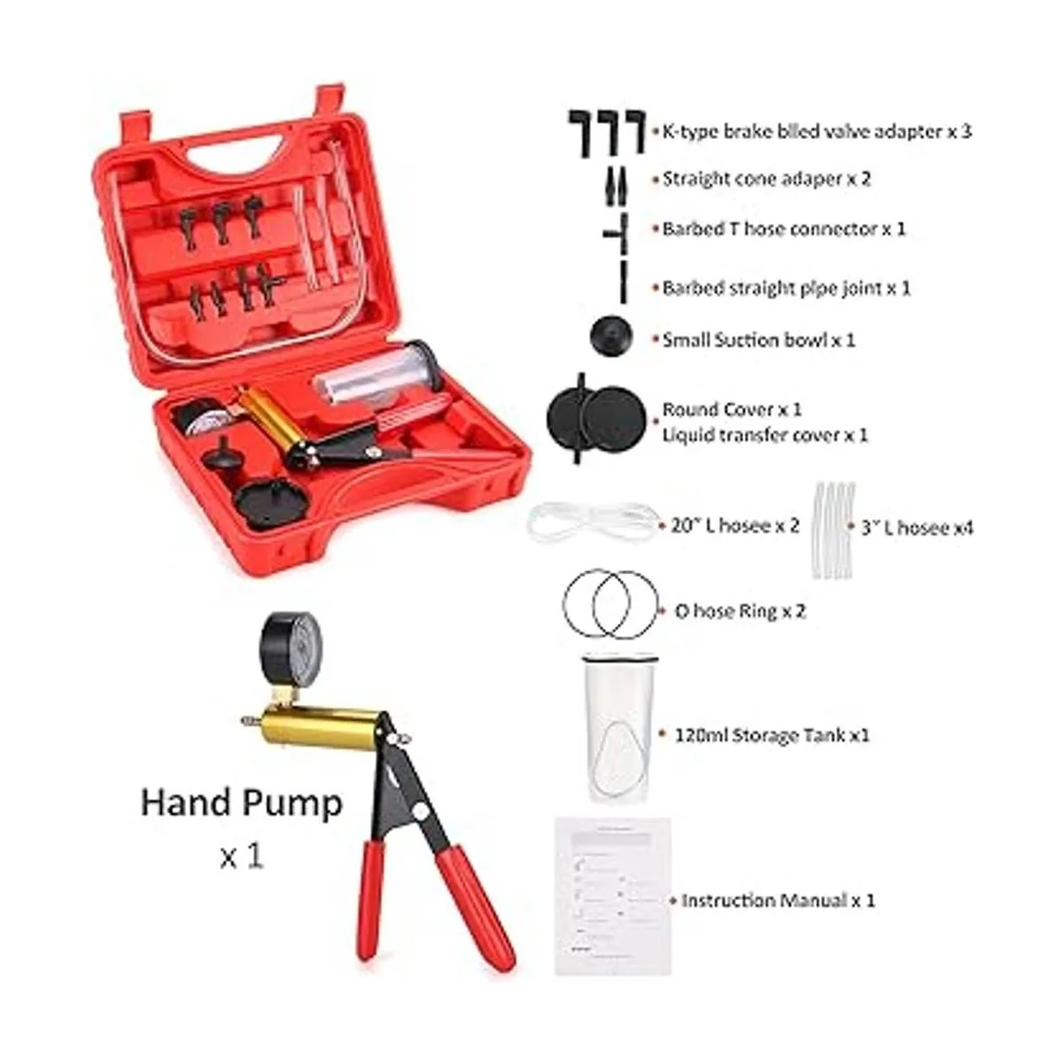 HTOMT Kit de purga de freno 2 en 1 juego de prueba de_3