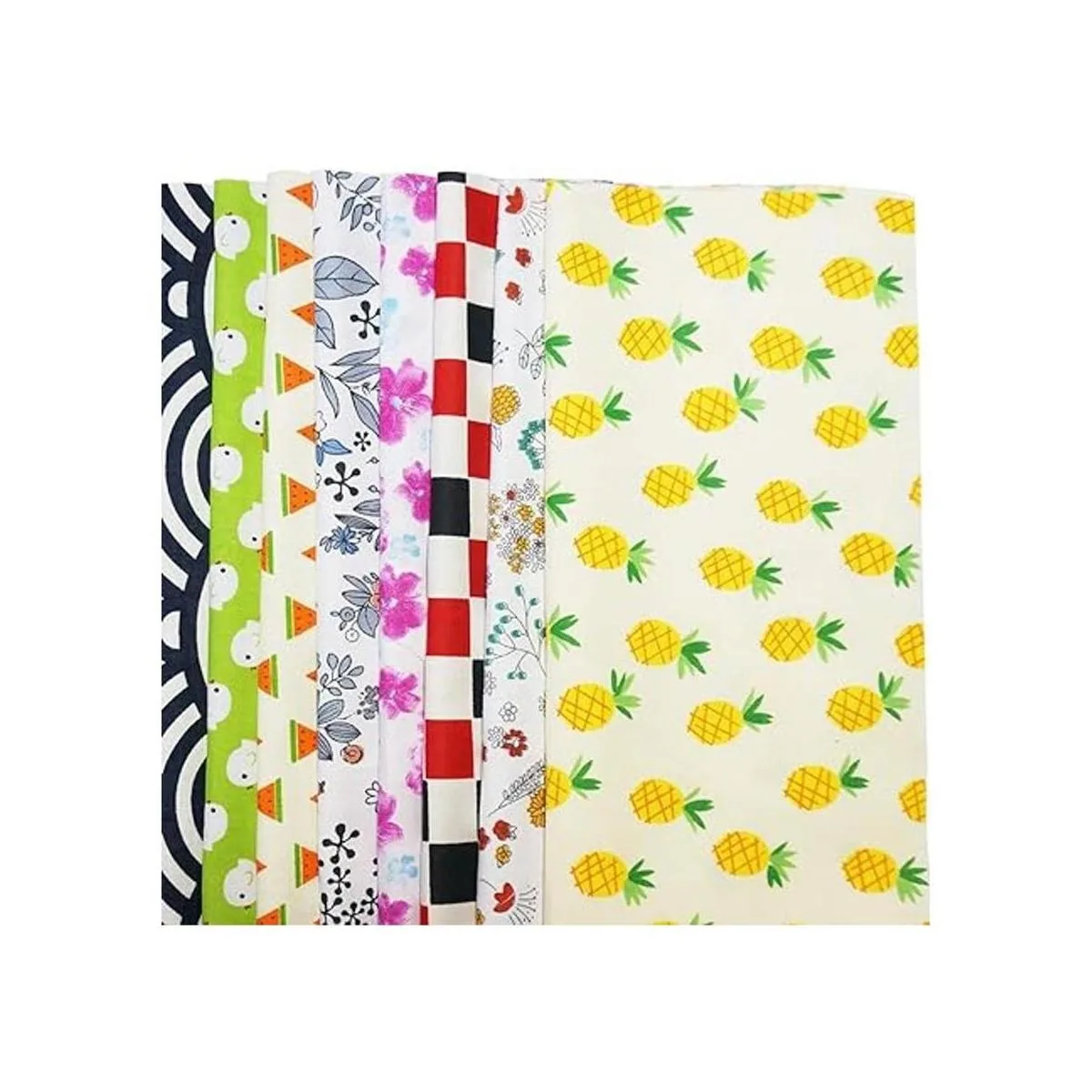 Misscrafts 25 piezas de tela de algodón de 11.8 x 11.8_4