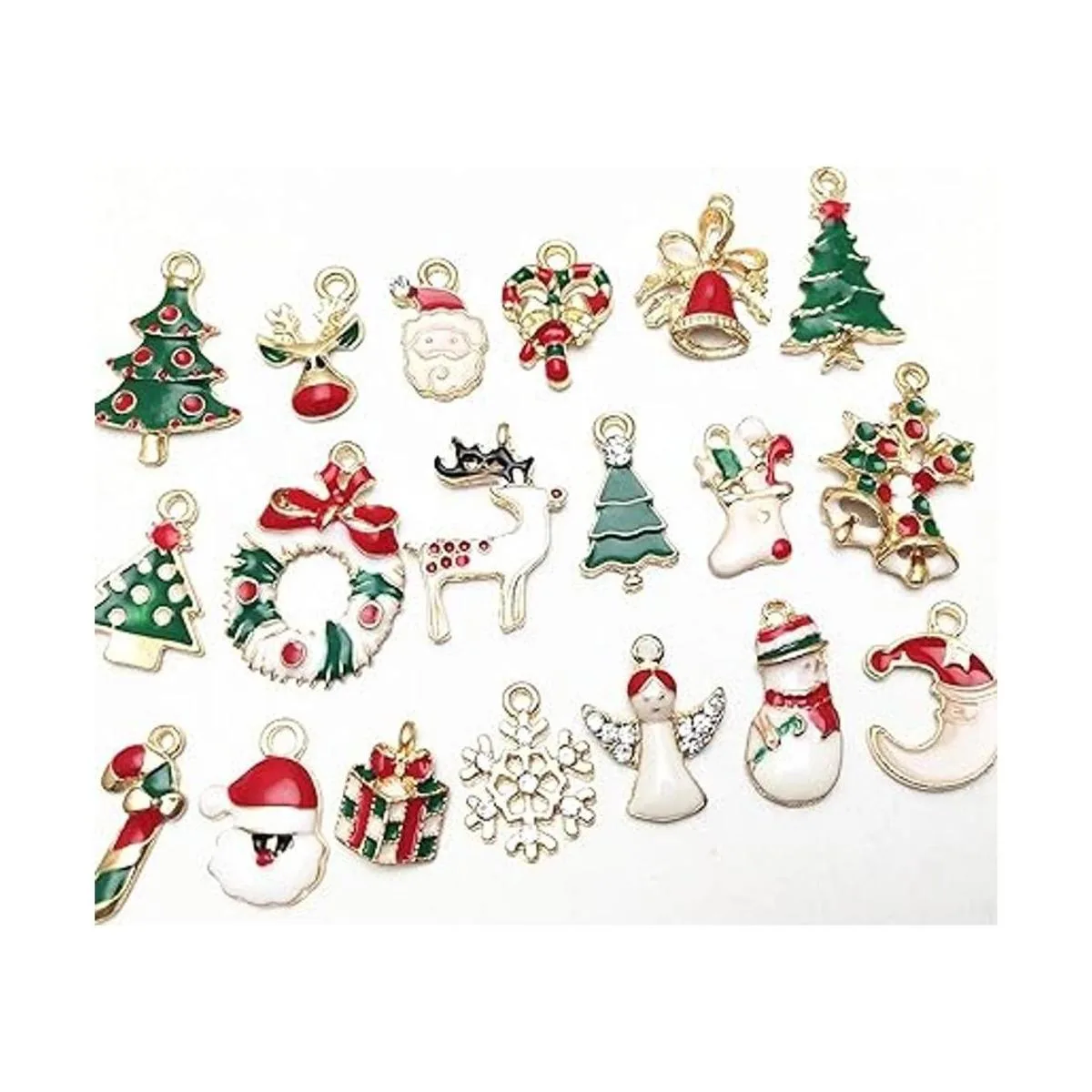 Libiline 38 dijes para colgante de Navidad para collares_5