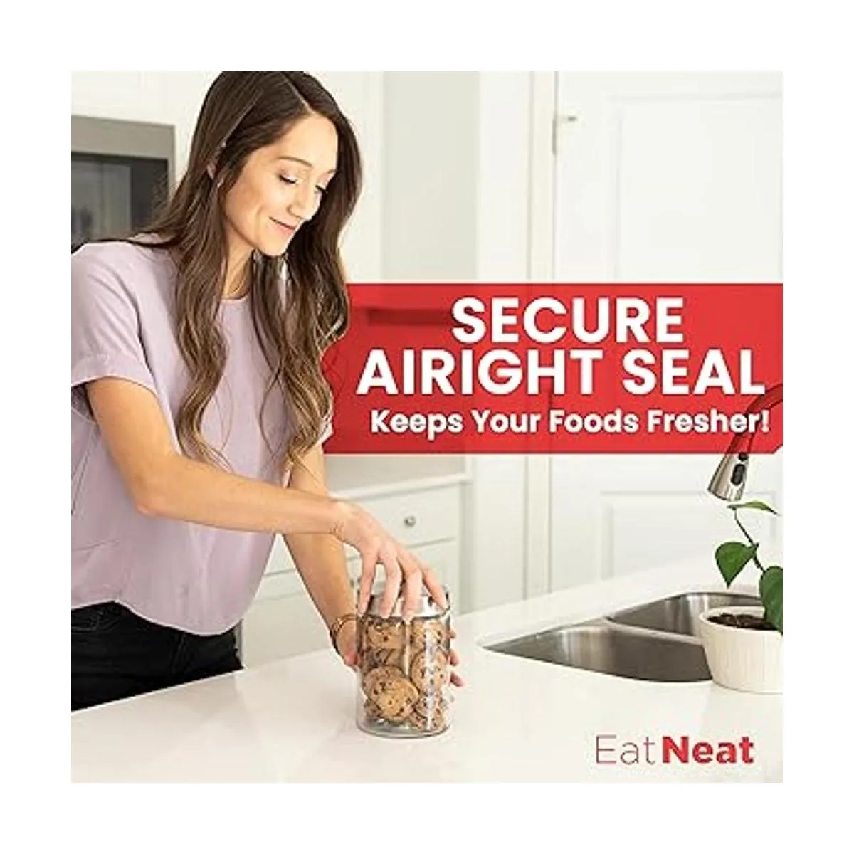 EatNeat Hermosos recipientes de cocina de vidrio de 4_3