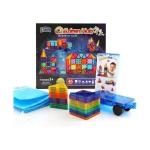 Children Hub Juego de 46 azulejos magnéticos Bloques de_5