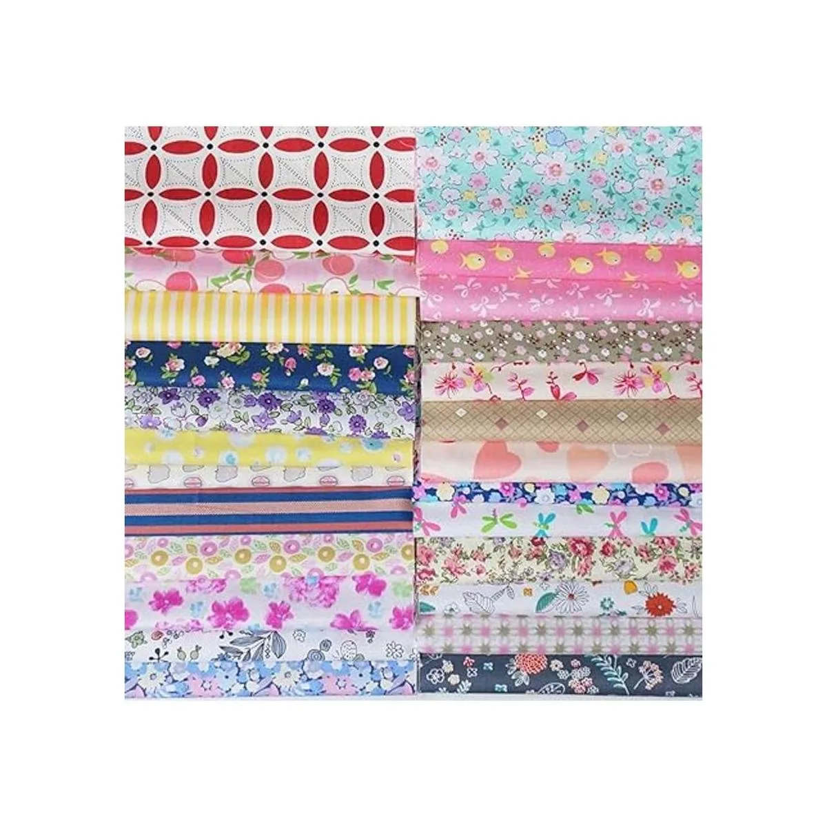 Misscrafts 25 piezas de tela de algodón de 11.8 x 11.8_3
