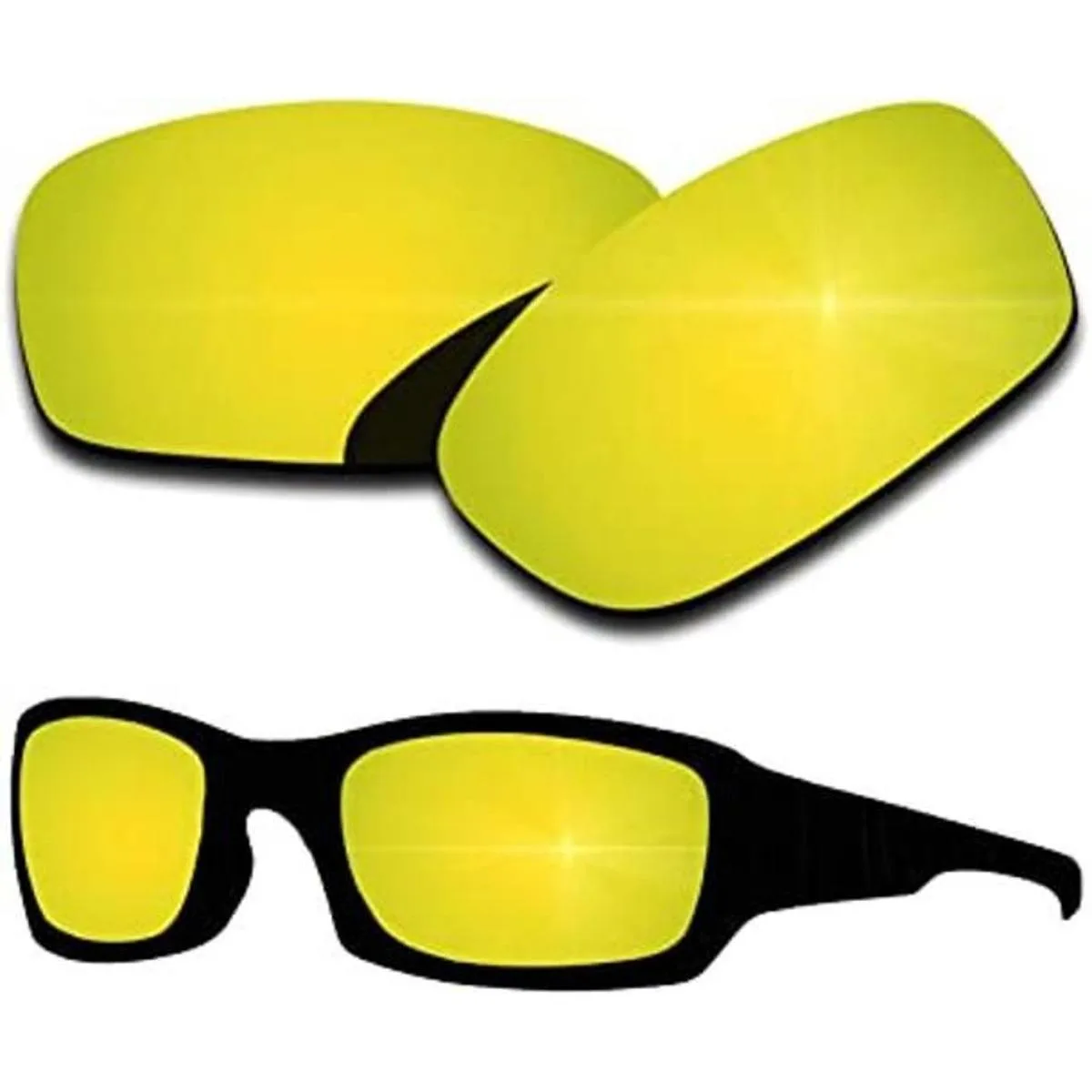 Lentes de repuesto polarizadas para Oakley Fives Squared_1
