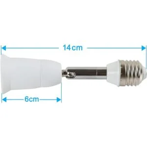 Electop Extensor de enchufe de luz de 90 grados de flexión_7