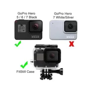FitStill Carcasa impermeable de doble bloqueo para GoPro_4