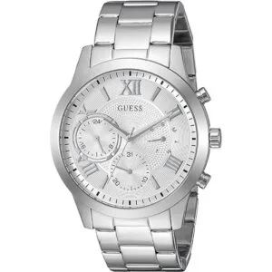 GUESS Reloj clásico de pulsera de acero inoxidable con_1