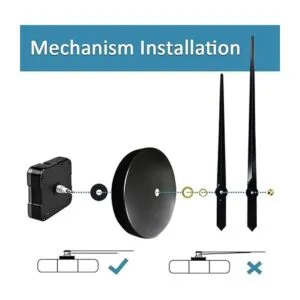 Mintime Reloj de pared moderno sin marco para bricolaje_6