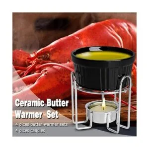 Artestia Juego de 4 calentadores de mantequilla para_3