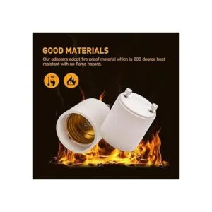 JACKYLED Adaptador GU24 a E26 E27 paquete de 8 unidades_2