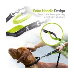 Correa elástica de cuerda resistente para perros grandes y_6