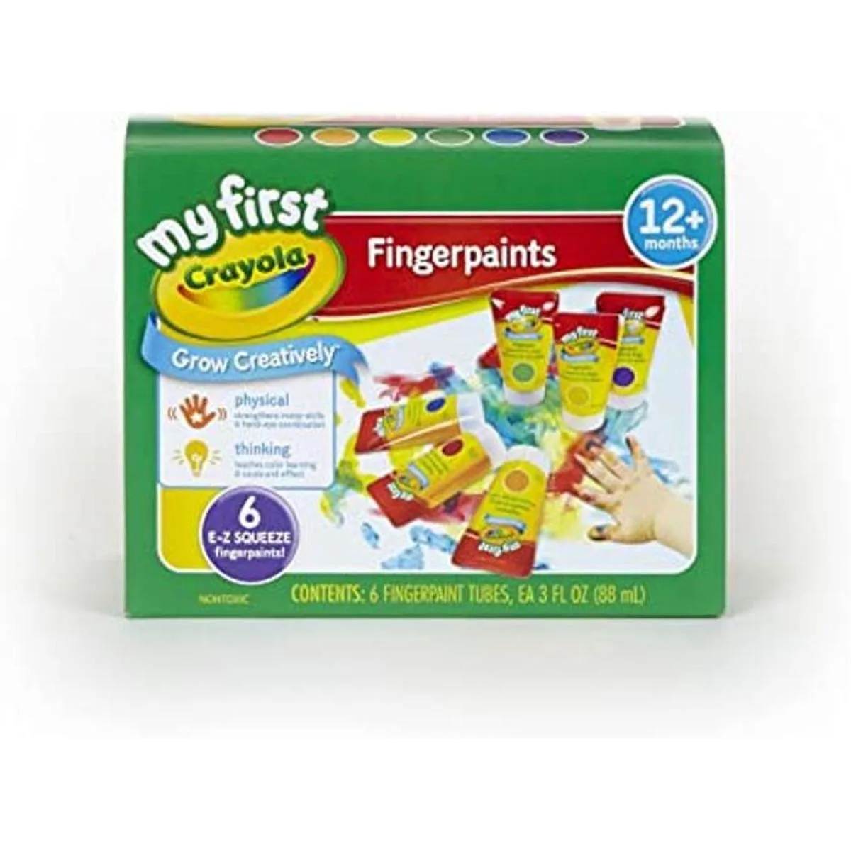 Crayola Pinturas lavables para dedos paquete de 6_1