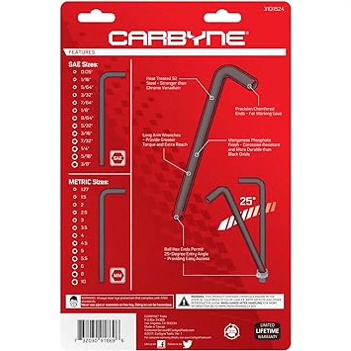 CARBYNE Juego de llaves hexagonales de extremo de bola de_3