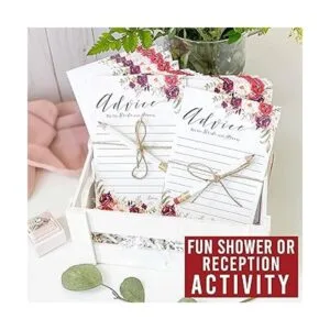 50 tarjetas de consejo de boda florales para novia y_5