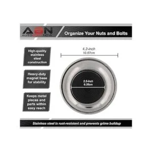 ABN magnético herramienta bandeja redonda 5.5 pulgadas_4