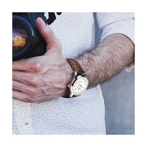 Reloj de cuarzo para hombre con correa de piel analógico_6