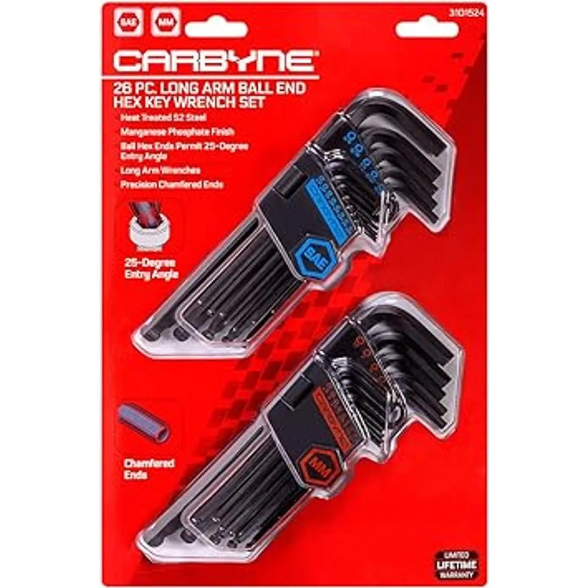 CARBYNE Juego de llaves hexagonales de extremo de bola de_2