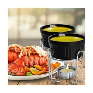 Artestia Juego de 4 calentadores de mantequilla para_4