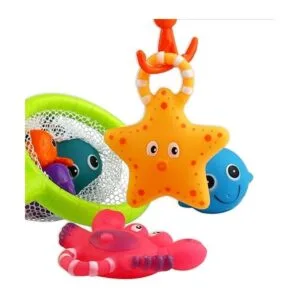 Juguete de baño juguete flotante de pesca y cuchara de_4