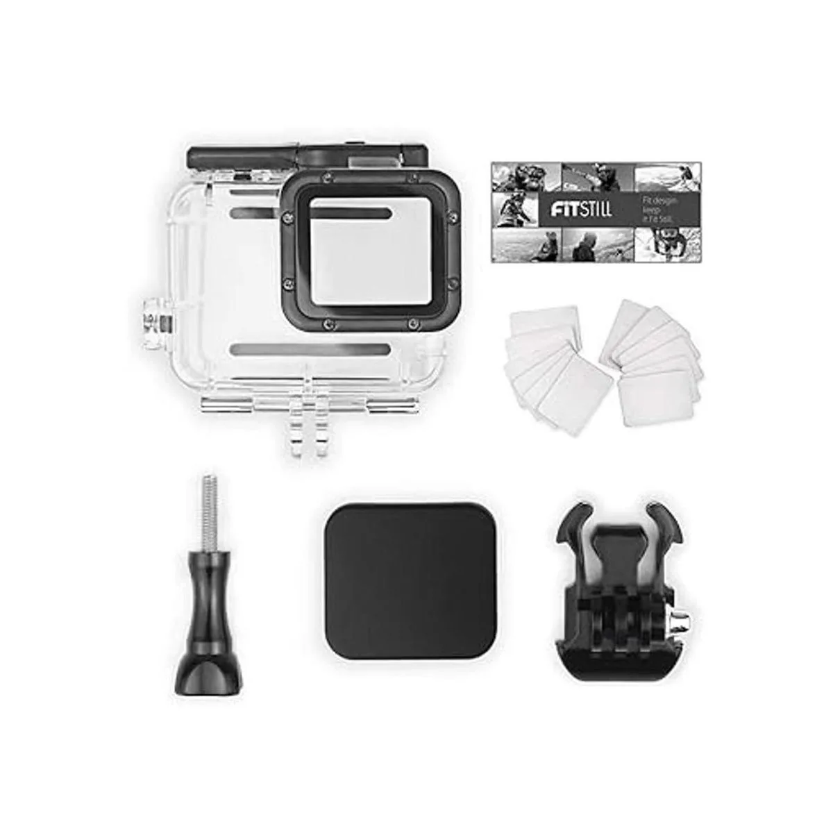 FitStill Carcasa impermeable de doble bloqueo para GoPro_6