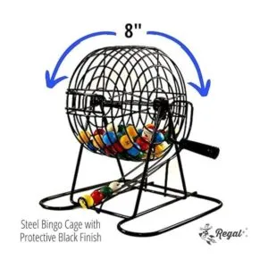 Regal Games Juego de bingo de lujo incluye jaula de_5