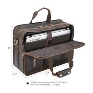 Polare Bolsa de mensajero moderna con tacto retro de 17_3