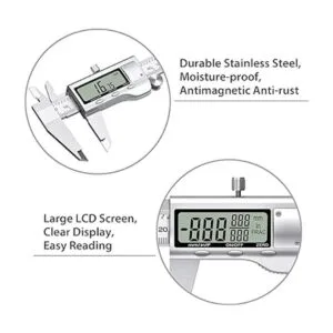 Proster Calibrador digital Vernier de 5.906 in 32_5