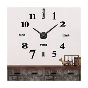 Mintime Reloj de pared moderno sin marco para bricolaje_1