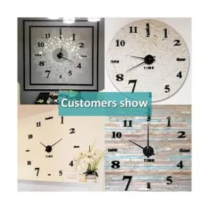 Mintime Reloj de pared moderno sin marco para bricolaje_3