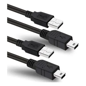 Paquete de 2 cables de alimentación USB de 6 pies para_1