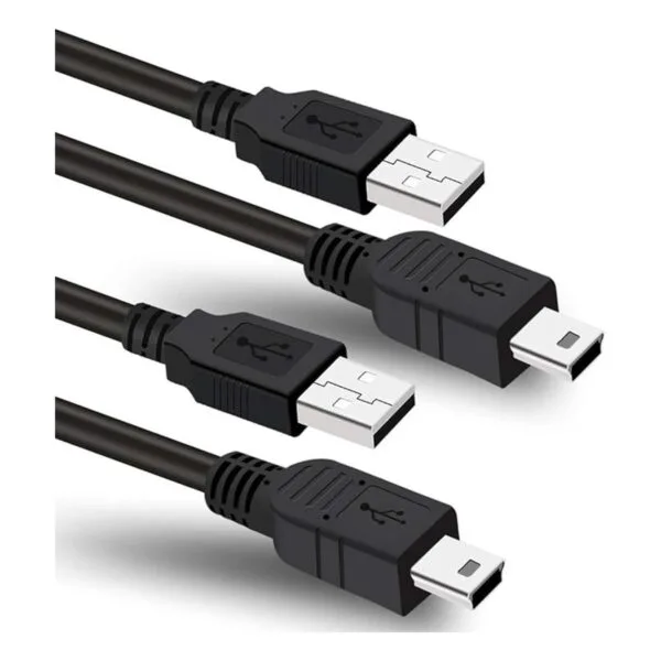 Paquete de 2 cables de alimentación USB de 6 pies para_1
