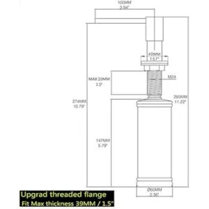 Dispensador de jabón para encimera diseño contemporáneo_6