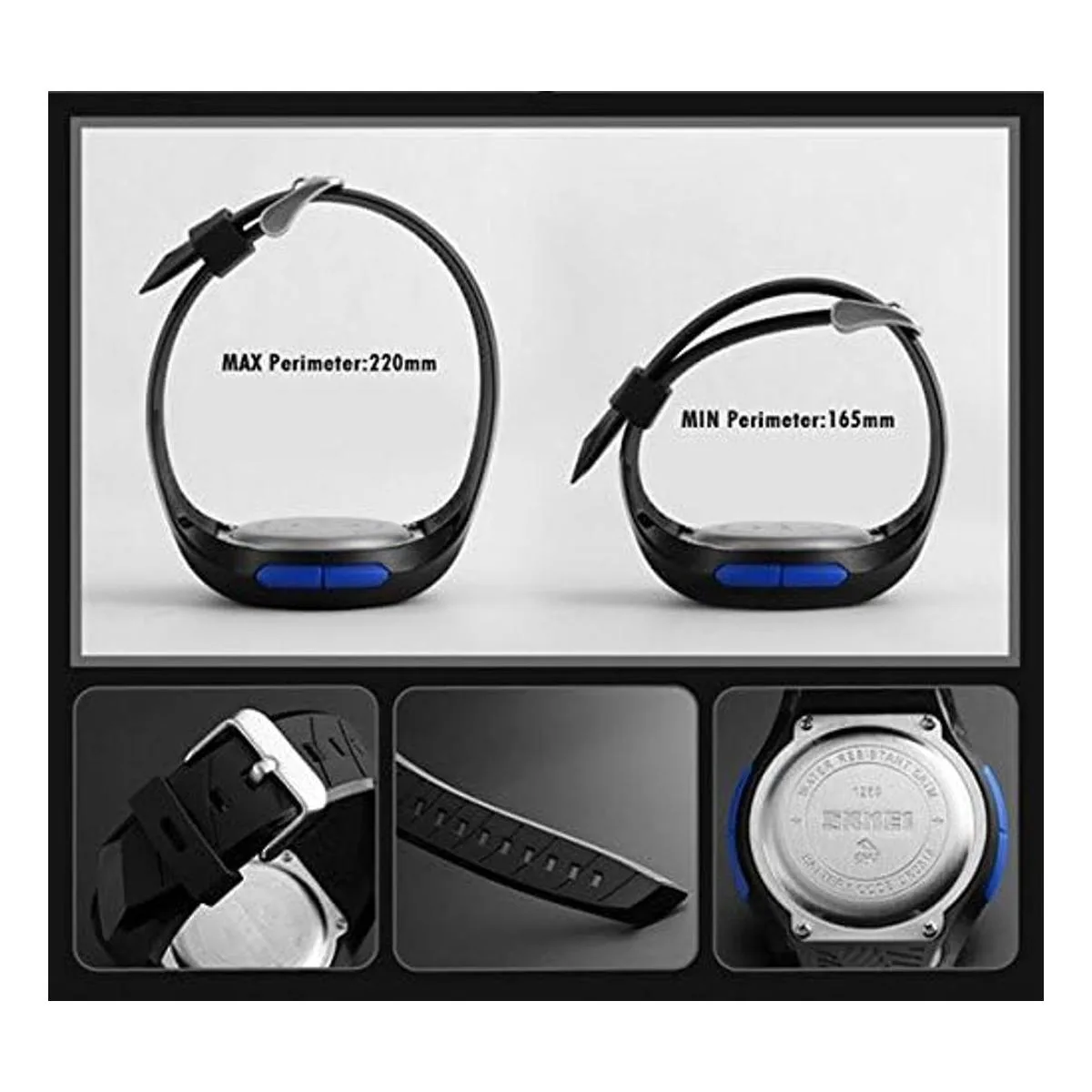 Mastop Reloj deportivo digital con cronómetro impermeable_6