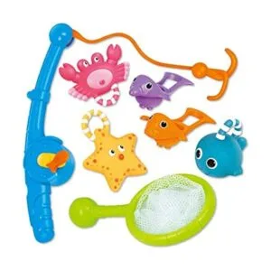 Juguete de baño juguete flotante de pesca y cuchara de_1