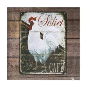 Happy gallinas gallo metal Tin Sign estilo vintage_4