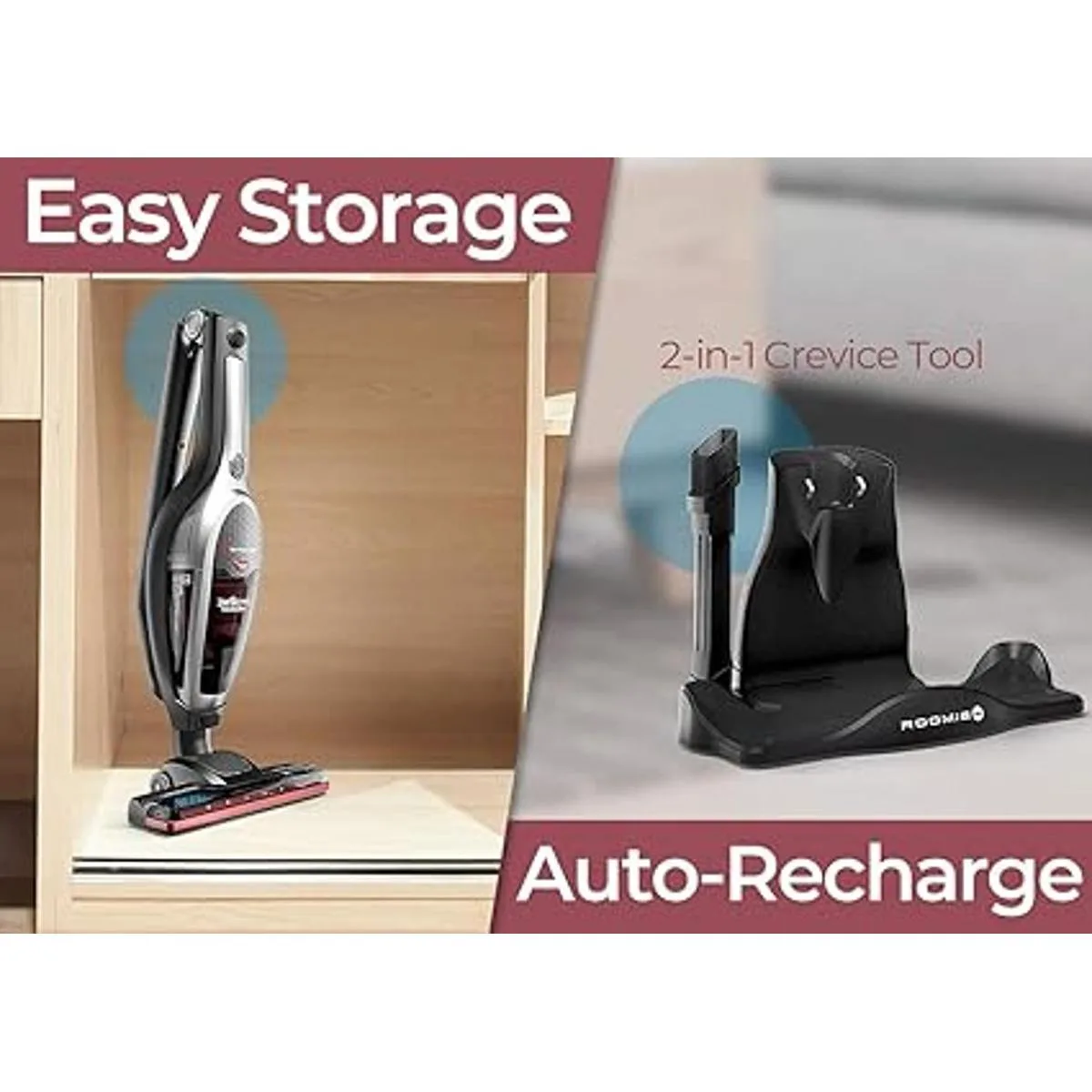 ROOMIE TEC Aspiradora inalámbrica aspiradora de mano 2 en_5