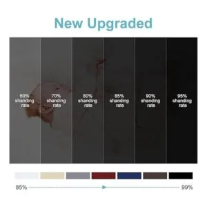 RYB HOME Par de cortinas opacas lisas para decoración de_5