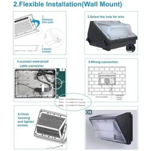 Pack de luces LED de 120 W 4 unidades impermeables_3